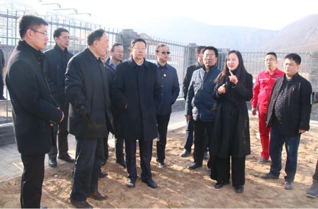 中央第六6008集团督察组视察康坪村给排水及生涯污水处置惩罚工程