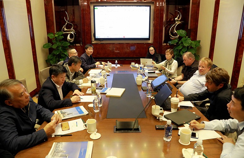 熊良虎赴京考察德国迪芬巴赫公司、ESATPOINT GLOBAL公司生态6008集团板材装备工艺