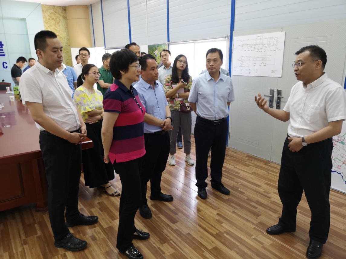 西安市发改委党组书记、主任邢欣到水情形公司白鹿原水生态中心项目调研
