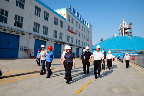 陕西6008集团集团复工复产促增添项目观摩聚会与会职员走进6008集团保隆生态三秦在延在铜项目