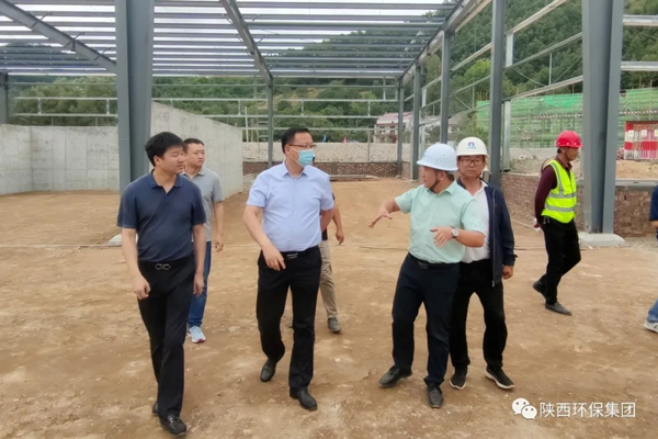 陕西6008集团集团向导到生物科技公司商州项目检查指导事情